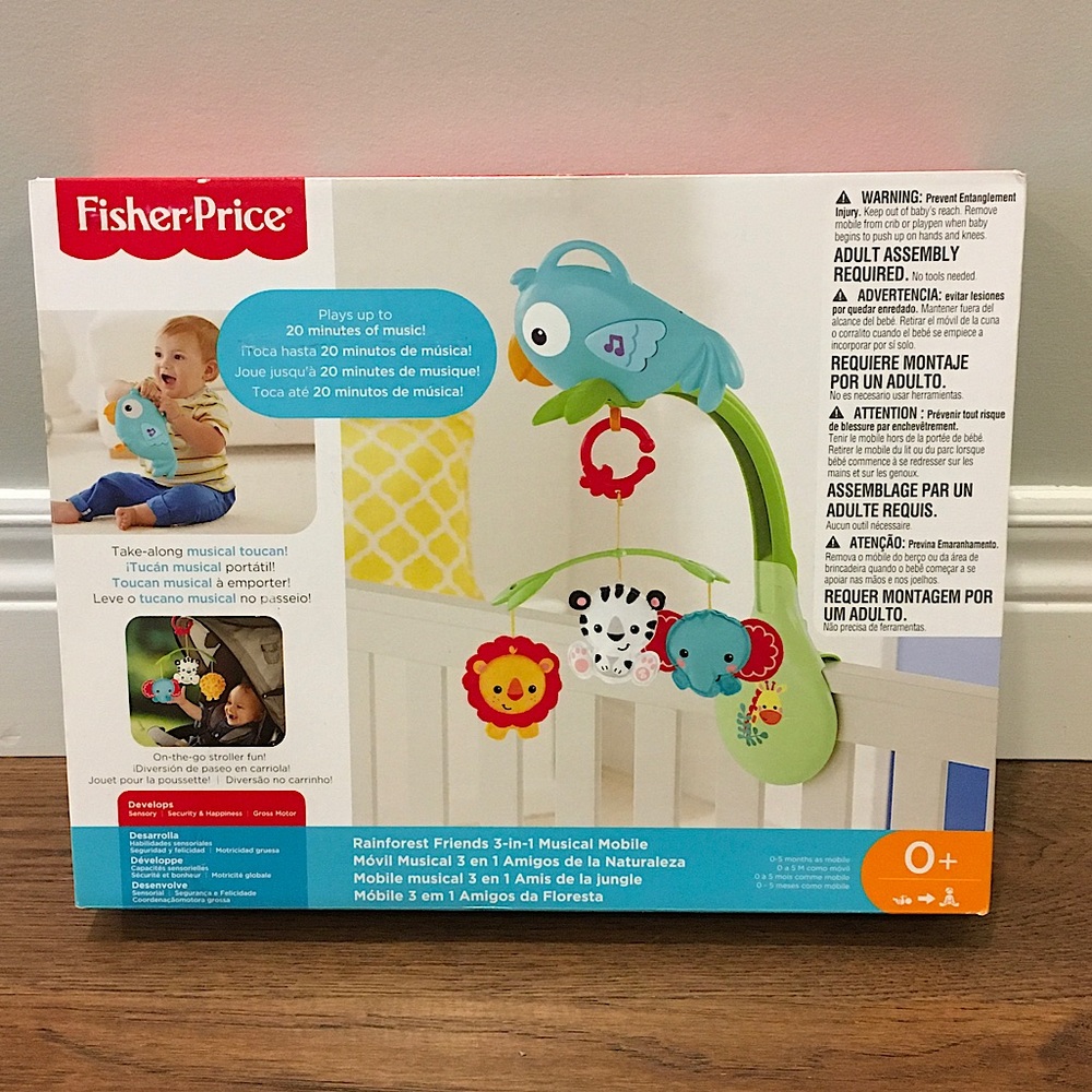 Fisher Price rainforest friends 3 in 1 musical mobile